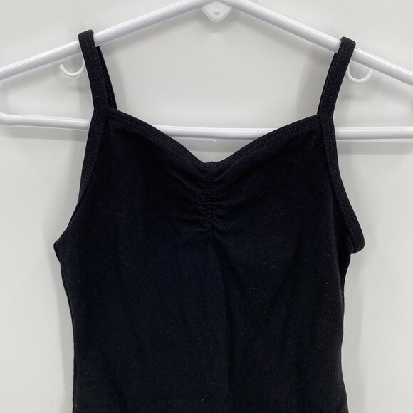 more than magic target leotard gymnastics suit XS 4/5 Black bodysuit cross front - Picture 2 of 6